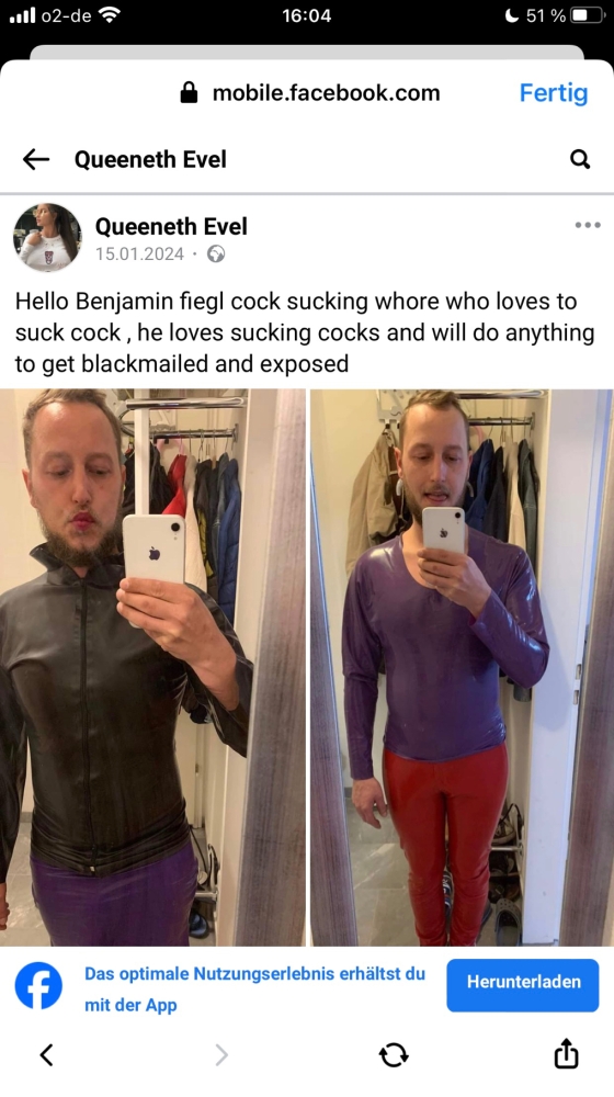 Latex Sperma nutte sex ohne Kondom Benjamin Fiegl 